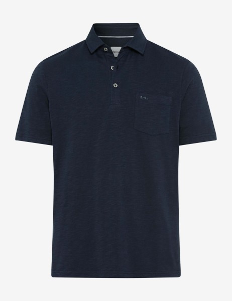 BRAX PAVO Poloshirt navy 70440300 70-0061-23 - Cotton Slub