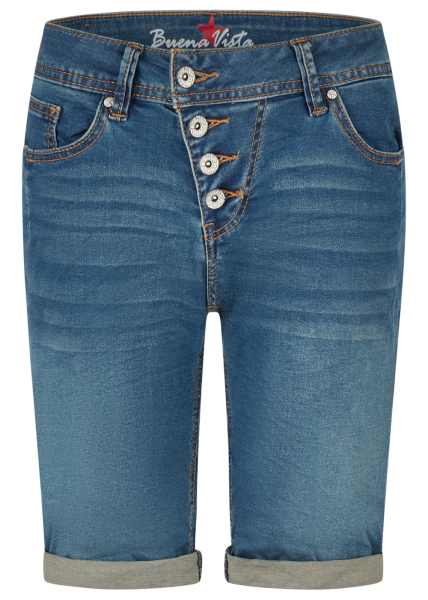 BUENA VISTA MALIBU SHORT dark stone 2604 B5025 102.4452 - Cozy Denim