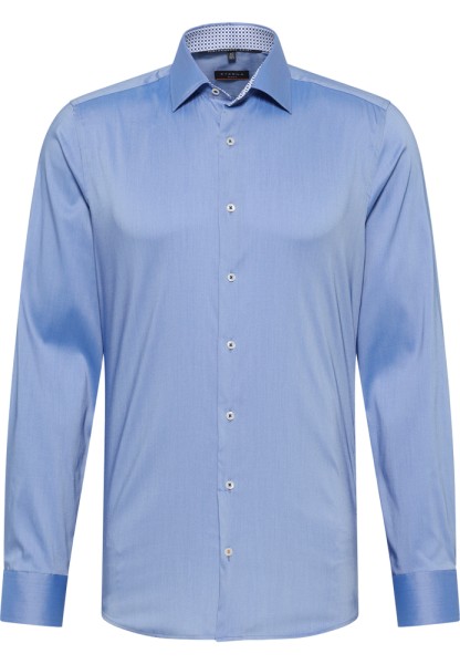 ETERNA SLIM FIT Performance Shirt Langarm Hemd blau twill 3372-15-F14P