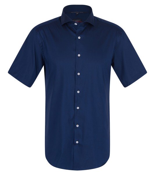 ETERNA MODERN FIT Performance Shirt Kurzarm Hemd marine twill 3377-19-C17V