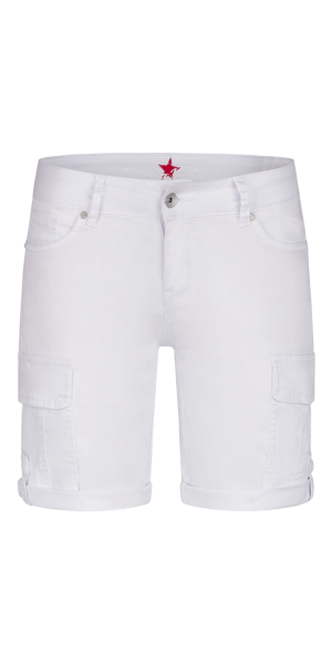 BUENA VISTA CARGO SHORT white 2504 B5710 4003.032 - Stretch Twill