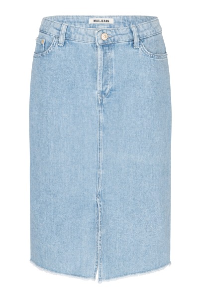 MAC MIDI SKIRT clean light blue wash 9103-90-0377 D248