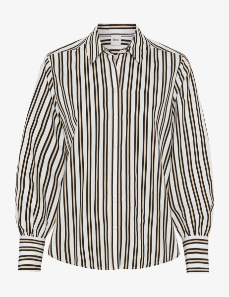 BRAX VIC Langarm Bluse gestreift black 94126000 41-8857-02