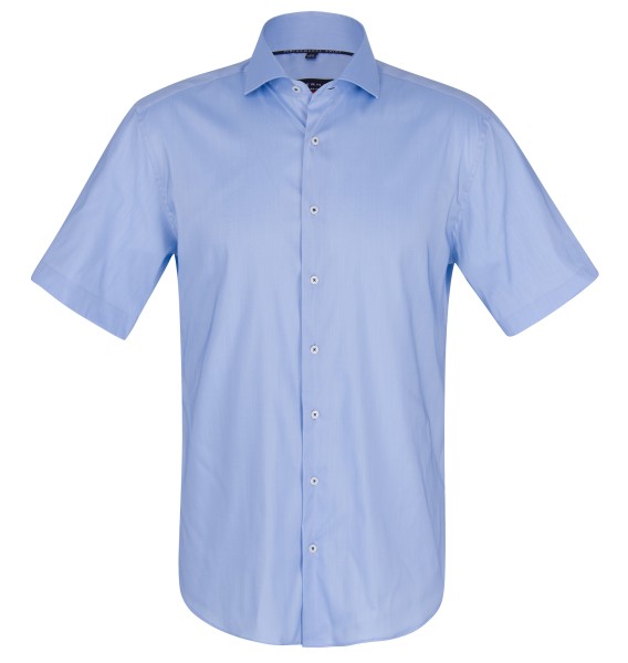 ETERNA MODERN FIT Performance Shirt Kurzarm Hemd hellblau twill 3377-12-C17V