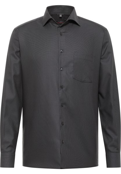 ETERNA MODERN FIT Langarm Hemd anthrazit twill 3116-38-X169