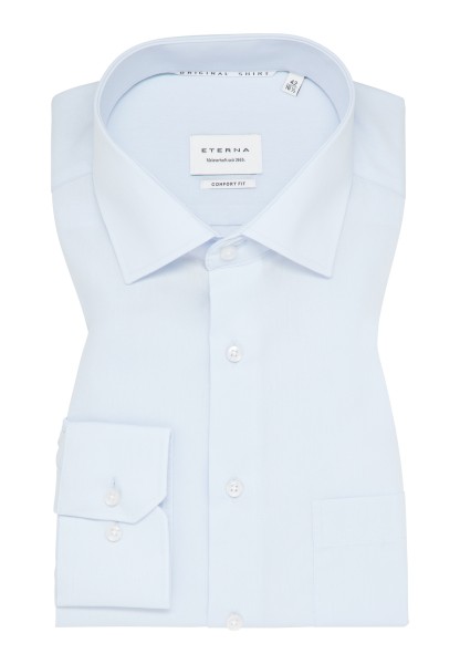 ETERNA COMFORT FIT Langarm Hemd popeline hellblau 1100-10-E19K