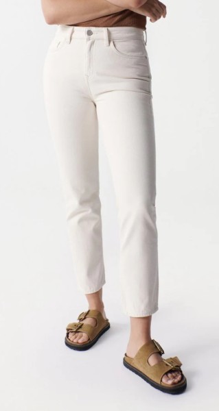 SALSA JEANS TRUE CROPPED SLIM ecru beige 126114.0071