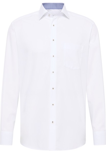 ETERNA MODERN FIT Langarm Hemd weiss popeline 1303-00-X15K