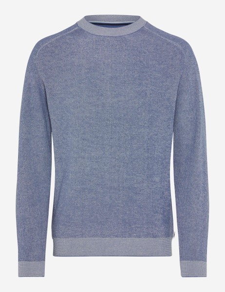 BRAX ROB Strickpullover Rundhals ice blue 70131400 27-3078-27