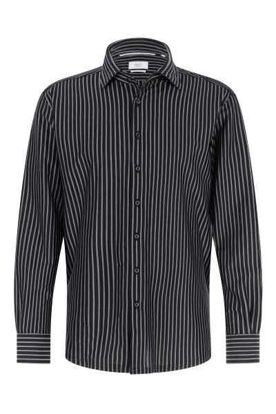 1863 by ETERNA COMFORT FIT Langarm Hemd anthrazit gestreift stretch 1225-38-LSK1 - Japanese Knitted
