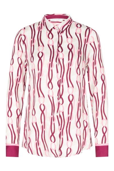 ETERNA REGULAR FIT Langarm Bluse rot-rosa bedruckt 7878-53-D935