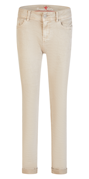 BUENA VISTA MALIBU-ZIP HIGH sand 888 B5914 4141.6349 - Stretch Twill