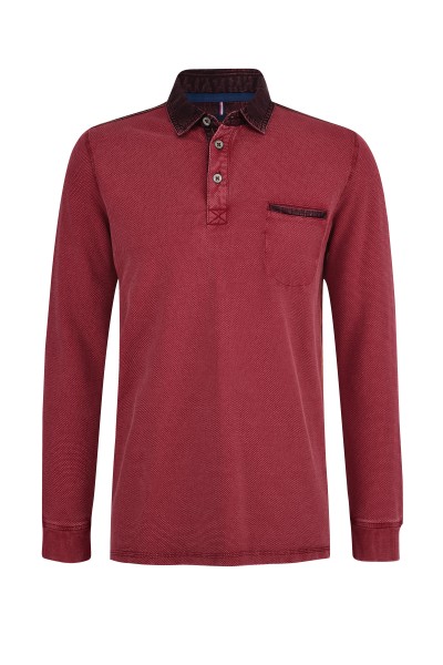 PADDOCKS LONGSLEEVE POLO red 38116 6344.1435