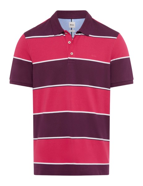 BRAX PETE CB Poloshirt gestreift summer grape 70435800 70-0003-83 - HI-FLEX