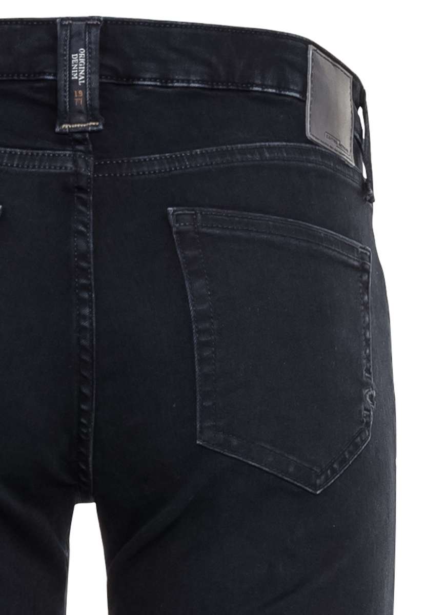 Camel Active Damen Slim Jeans – Elastischer Denim, 5-Pocket, Mit Reißverschluss