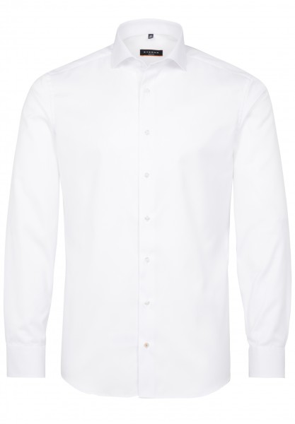 ETERNA SLIM FIT COVER SHIRT TWILL Langarm Hemd weiß 8817-00-F182