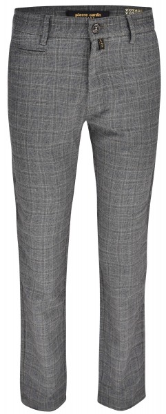 PIERRE CARDIN LYON grey blue checkered chino 33747 4803.85 - VOYAGE