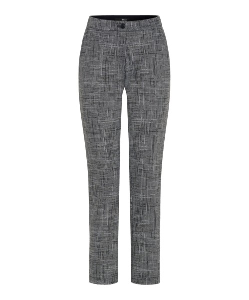 BRAX MARON S black/white jersey 9212320 75-5608-02 - PULL ON CHINO