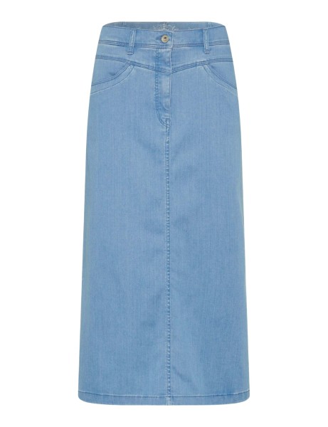 RAPHAELA BY BRAX LAURA LONGSKIRT Jeansrock bleached light blue 10935000 16-6308-26 - SUPER DYNAMIC