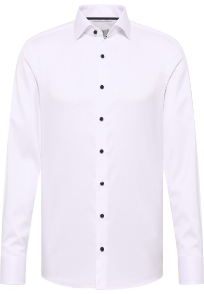 1863 by ETERNA SLIM FIT Langarm Hemd weiß twill 8005-00-F669 - LUXURY SHIRT
