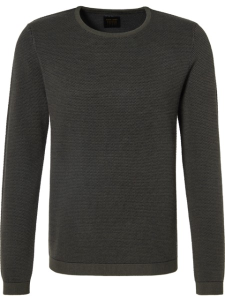 PIERRE CARDIN Strickpullover Rundhals olivebrown 55610 92536.6440 - VOYAGE
