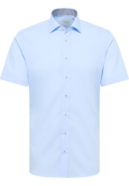 ETERNA SLIM FIT Kurzarm Hemd hellblau popeline 1304-10-G140 - ORIGINAL SHIRT