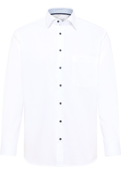ETERNA COMFORT FIT Langarm Hemd popeline weiß 1382-00-E141 - Dynamic Cotton