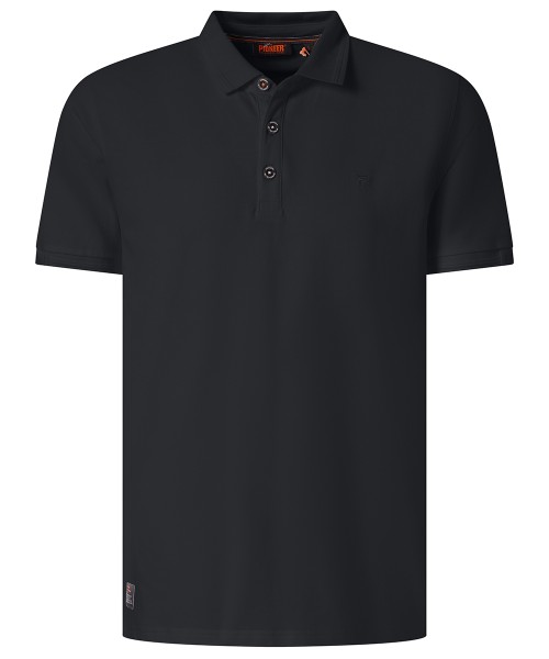 PIONEER POLO Kurzarm Poloshirt schwarz muster 57006 2000.9900