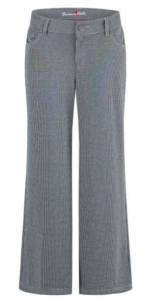BUENA VISTA ITALY PALAZZO black houndstooth 2410 B5865 9318.5280 - Soft Knit