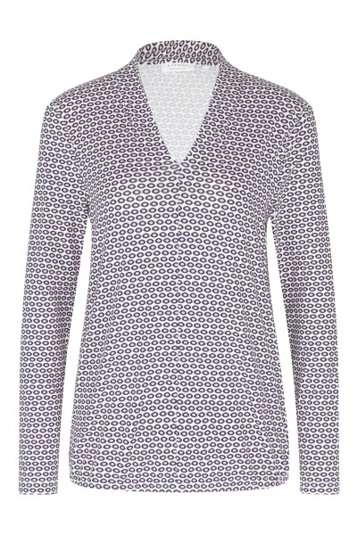 ETERNA REGULAR FIT Langarm Bluse rosa printed 7879-54-D550