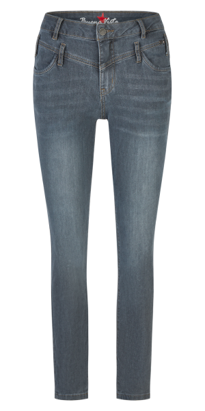 BUENA VISTA FLORIDA CROPPED anthracite denim BV B5912 399.8970 - Stretch Denim