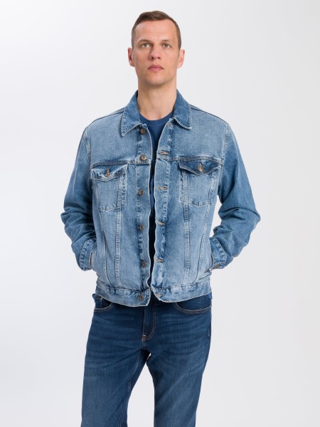 CROSS JEANS REGULAR JACKET light blue A320-008