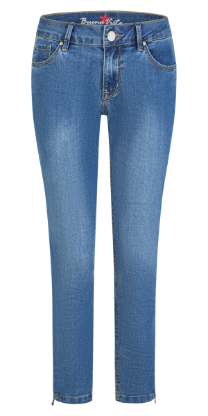 BUENA VISTA ITALY V 7/8 mid blue 2602 B5311 417.7414 - Stretch Denim