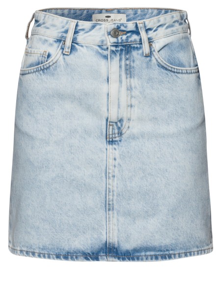 CROSS JEANS SKIRT Mini Rock A-Linien light blue B302-010