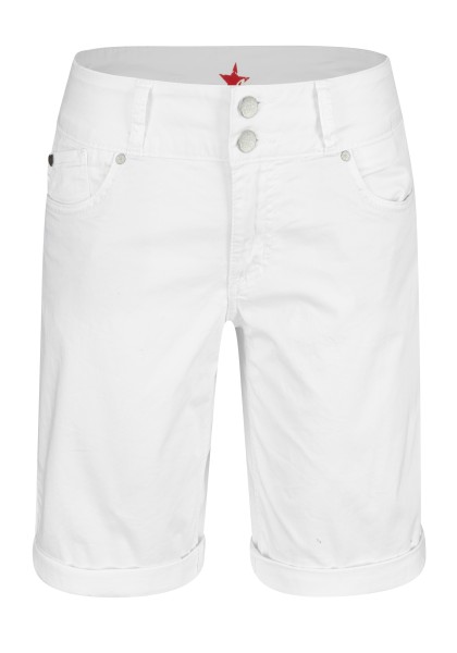 BUENA VISTA TUMMYLESS SHORT white 888 B5777 4003.032 - Stretch Twill