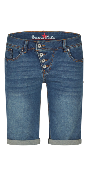 BUENA VISTA MALIBU SHORT dark stone 2505 B5025 102.4452 - Stretch Denim