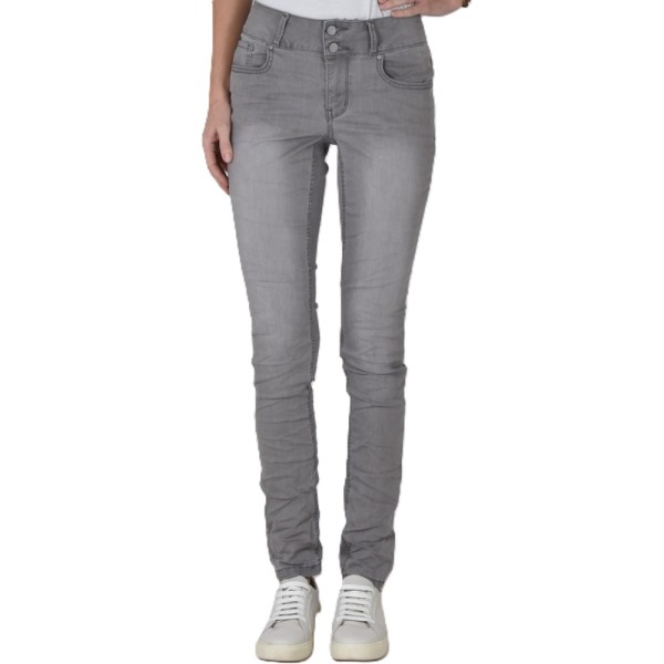 BUENA VISTA TUMMYLESS light grey 888 B5664 694.4580 - Stretch Denim