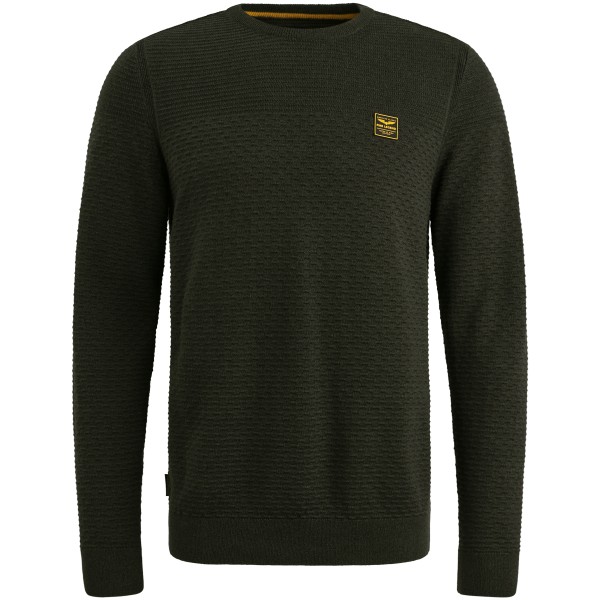 PME LEGEND PULLOVER Rundhals black mouliné PKW2510300-999