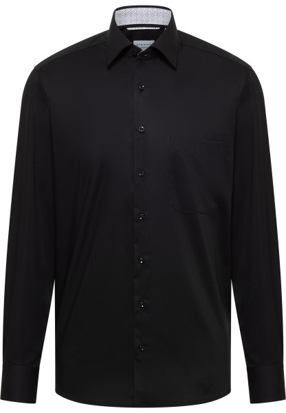 ETERNA COMFORT FIT Langarm Hemd popeline schwarz 1383-39-E141 - Dynamic Cotton