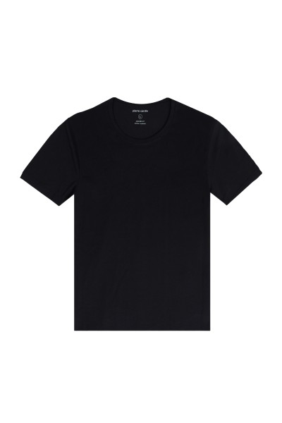 PIERRE CARDIN Doppelpack T-Shirt Rundhals schwarz 29990 9000.9000