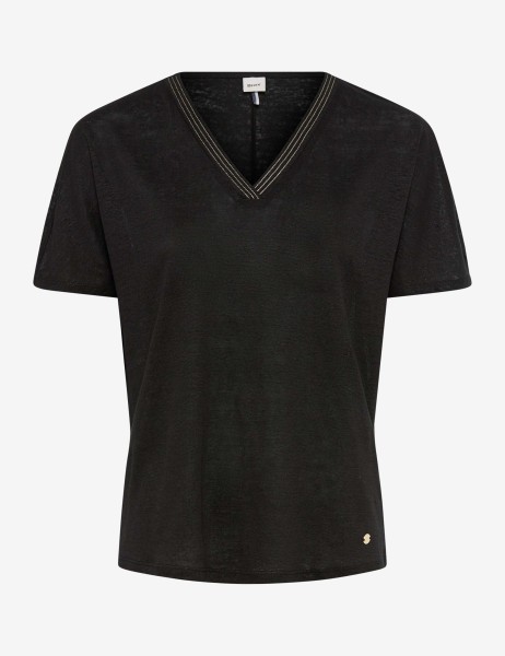 BRAX CAELEN Kurzarm T-Shirt black 90638500 31-7208-02