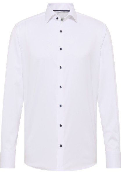 1863 by ETERNA MODERN FIT Langarm Hemd weiß twill 8005-00-X669