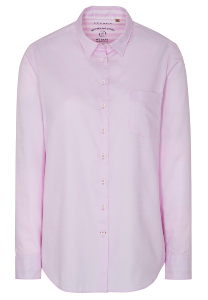 ETERNA CLASSIC FIT Langarm Bluse rose oxford 5531-52-D726 - UPCYCLING