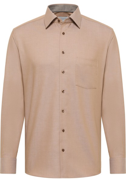 ETERNA MODERN FIT Langarm Hemd beige schusslancé 1007-23-X141