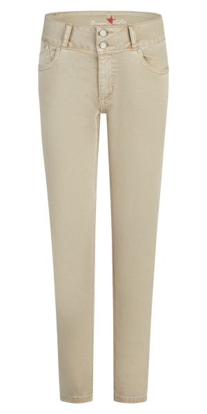 BUENA VISTA TUMMYLESS CROPPED sand 2601 B5827 4141.6349 - Stretch Twill