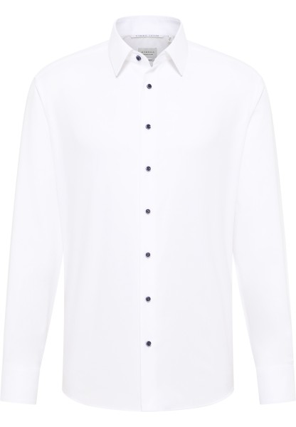 ETERNA COMFORT FIT Natural Stretch Langarm Hemd weiß dobby 2132-00-E181 - Dynamic Cotton