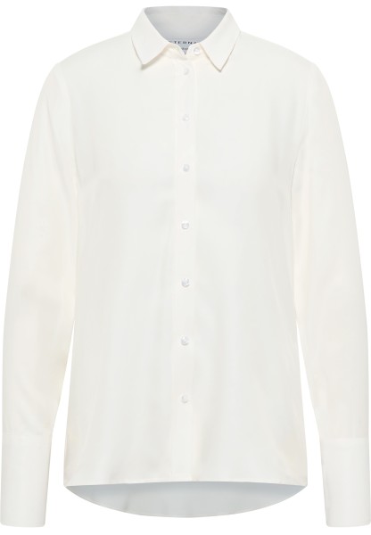 ETERNA REGULAR FIT Langarm Bluse off white satin 5270-01-D295