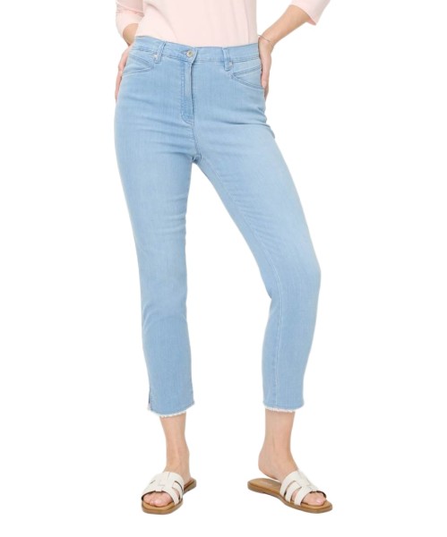 RAPHAELA BY BRAX LUCA 6/8 DEKO bleached light blue slightly use 10933820 16-6308-29 - SUPER DYNAMIC