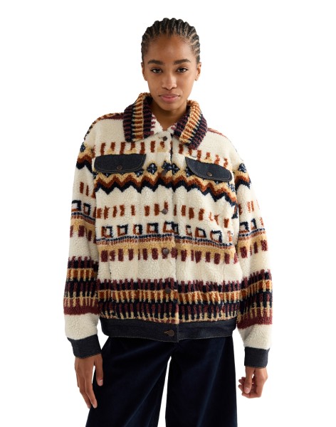 WRANGLER SHERPA TRUCKER Winterjacke fun fairisle 112386806