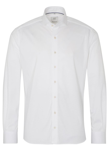 1863 by ETERNA MODERN FIT Langarm Hemd jersey weiss soft 2159-00-JS82